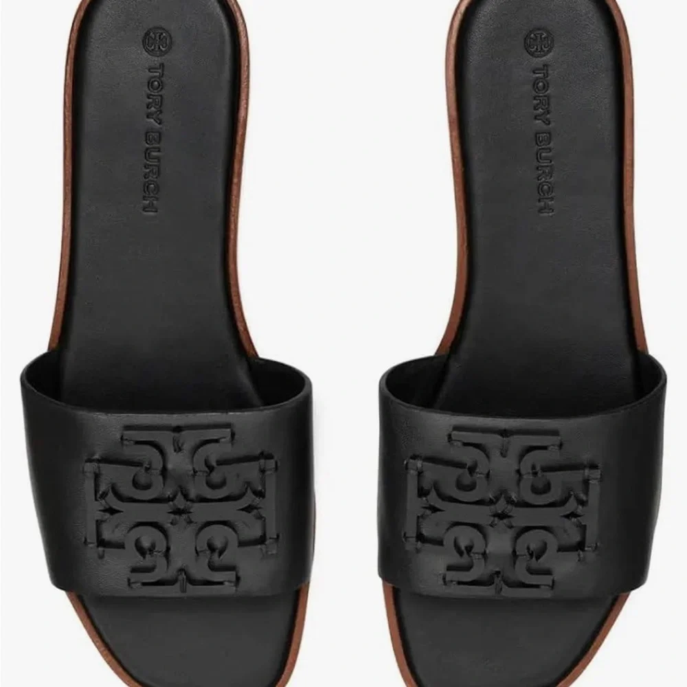 Tory Burch Black Ines Sandals - Picture 2 of 7